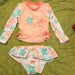 Toddler girls swim set